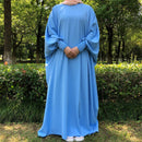 Butterfly Cinched Maxi Abaya Dress