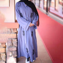 Embroidered Vine Clasp Front Abaya