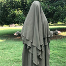 Crêpe Khimar à deux couches