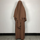 Butterfly Jilbab Abaya Khimar Crepe Set (2-Piece Set)