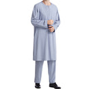 Mens Classic Embroidered Two Piece Kurta Qamis Set
