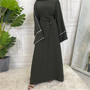 Lined Bell Sleeve Abaya