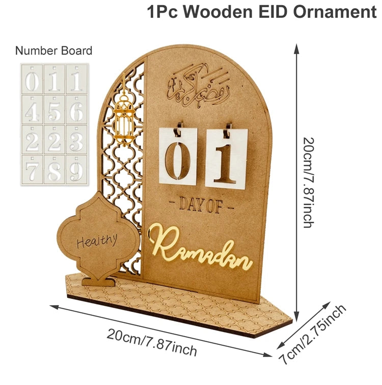 Countown Table Ramadan Countdown Table Décor