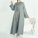 Linen Open Abaya Cardigan