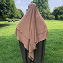 Crêpe Khimar à deux couches