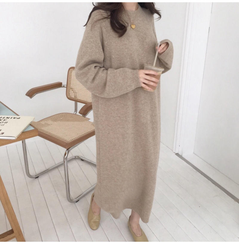 Knitted Oversized Sweater Dress
