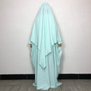 Simple Cuff Jilbab Abaya Khimar Set (2-Piece Set)