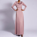 Zahra Satin Long Sleeve Maxi Slip Dress