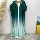 Ombre Butterfly Sleeve Open Abaya