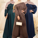 Satin Maxi Dress with Pockets