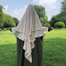 Crêpe Khimar à deux couches