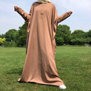 Maternity & Nursing Essential Nida Front Zipper Abaya Dress