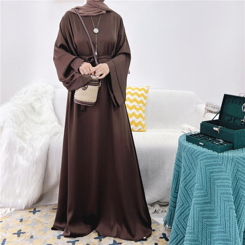 Maya Flowy Satin Abaya Maya Flowy Satin Abaya