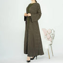 Sparkly Rhinestone Front Open Abaya