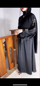 Embroidered Kimono Open Abaya (Premium)