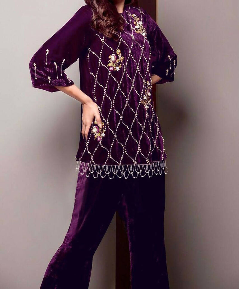 Velvet 3pc Set Pakistani Dress