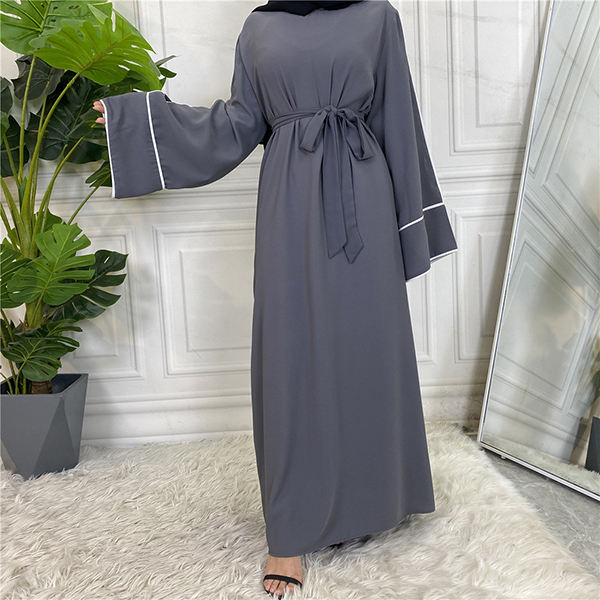 Lined Bell Sleeve Abaya