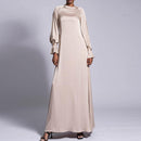 Warda Diamond Cuff Satin Maxi Dress