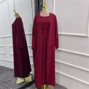 Tulip Waist Wrap Dress Set (3 -Piece Set)