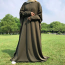 Maternity & Nursing Essential Nida Front Zipper Abaya Dress