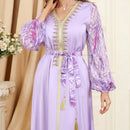 Floral Beaded Morrocan Kaftan