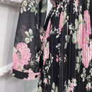 Floral Pleated Summer Dress