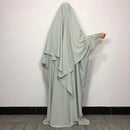 Simple Cuff Jilbab Abaya Khimar Set (2-Piece Set)