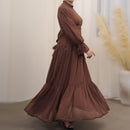 Lila Prairie Chiffon Maxi Dress