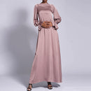Warda Diamond Cuff Satin Maxi Dress