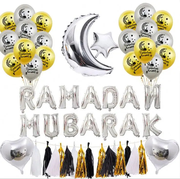 Ramadan & Eid Balloon Banner Décor Sets