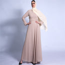 Leena Waist Cross Wrap Chiffon Maxi Dress