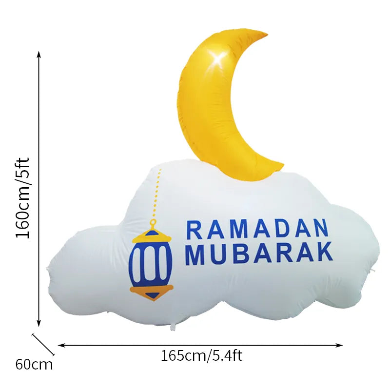 Eid & Ramadan Mubarak Double Sided Lawn Inflatable