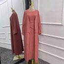 Tulip Waist Wrap Dress Set (3 -Piece Set)