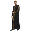 Mens Luxury Velvet Embroidered Thobe