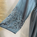 Jameelah Satin Beaded Open Abaya