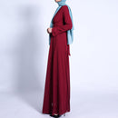 Leena Waist Cross Wrap Chiffon Maxi Dress