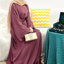 Maya Flowy Satin Abaya