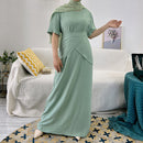 Tulip Waist Wrap Dress Set (3 -Piece Set)