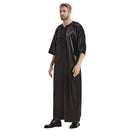 Mens Luxury Satin Embroidered Emirati Thobe