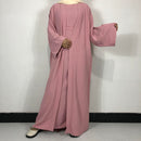 Crepe Open Abaya Set (2-Piece Set)