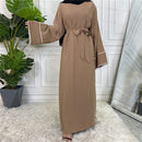 Lined Bell Sleeve Abaya
