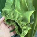 Abaya ouverte à volants et à manches bouffantes