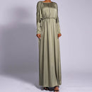 Dahlia Waist Ruched Satin Maxi Dress