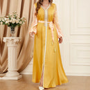 Floral Beaded Morrocan Kaftan