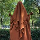 Crêpe Khimar à deux couches