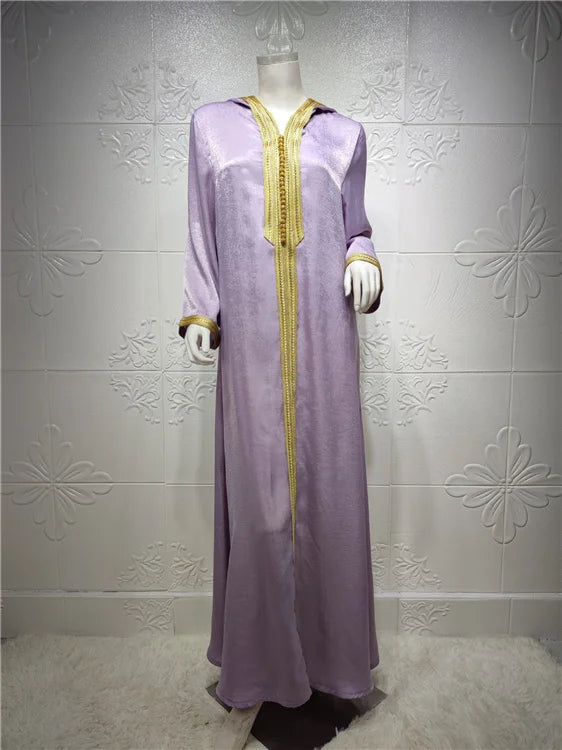 Valeria Velvet Moroccan Kaftan Dress