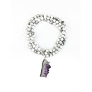 Amethyst & Howlite Tasbih | Women's Islamic Prayer Beads, 99 Beads