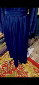 Exclusive modest gown crafted in premium Satin Nida for quality & durability.I