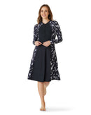 Fleck zip thru swim dress SPF50+