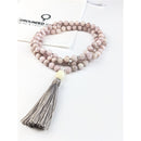 Kunzite Tassel Tasbih | Women's Islamic Prayer Beads, 99 Beads
